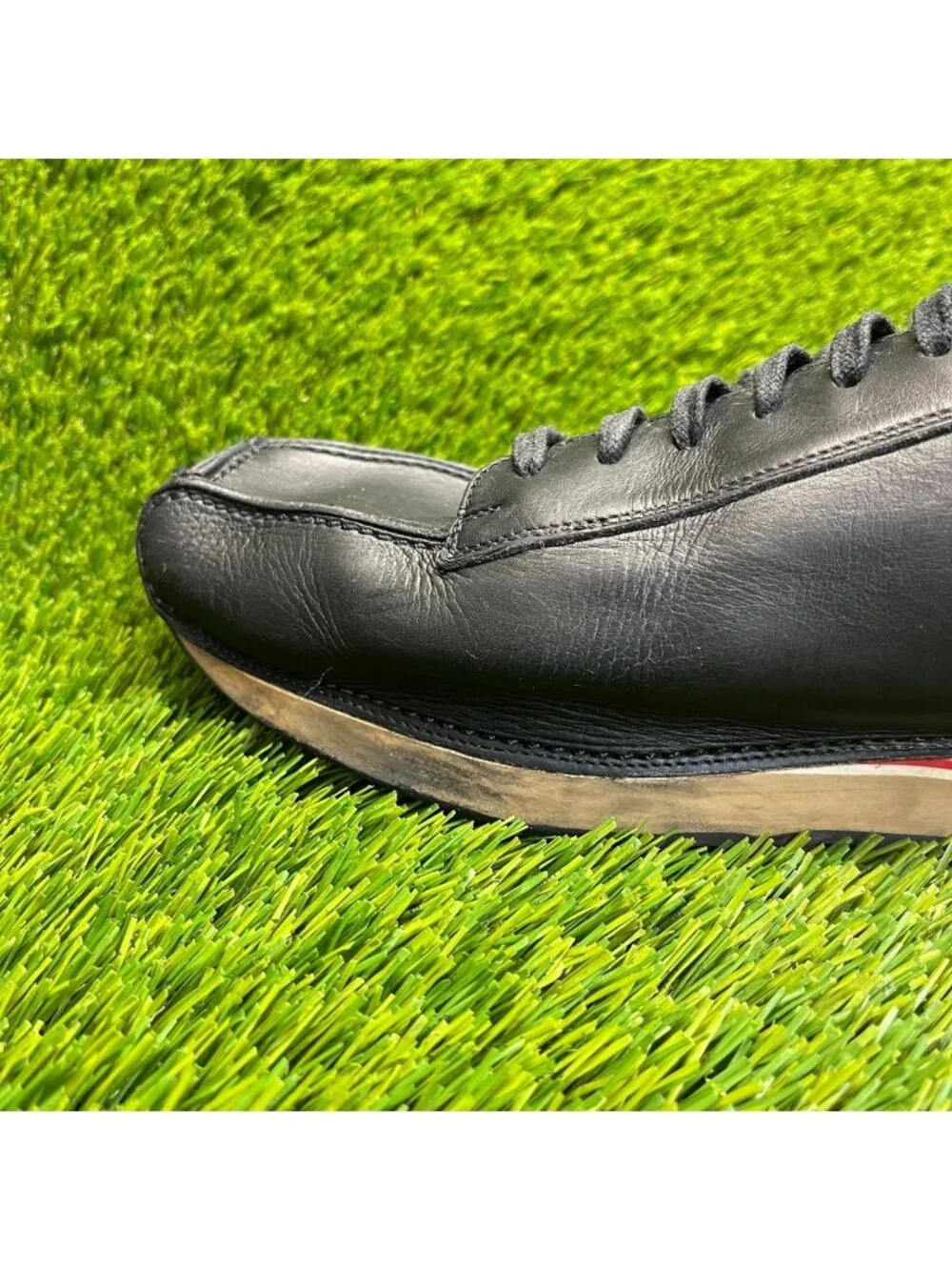 Bally Of Switzerland Mens Size 13 Black Casual Leather Oxford Shoes Sneakers